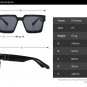 Fashion Square Sunglases Metal Side Gradient Men Women Vintage Retro Hip Hop New