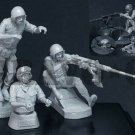 1/35 Resin Figure Model Kit Vietnam War US Tankers With Machine Gun Unpained