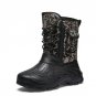 Camuflaje Botas De Nieve Para Hombre Zapatos De Trabajo Impermeables Men's Boots