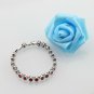 Oval Red Garnet Bracelet Women Vintage 925 Sterling Silver Overlay Bracelet 2019