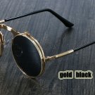 Steampunk Sunglasses Round Metal Retro Flip Up Circular Lens Men Women Glasses