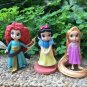 Disney Princess Collection Elsa Doll Toy Figures Merida Mermaid Tiana 11pcs/set