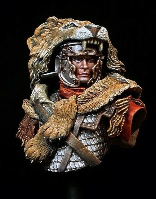 1/20 BUST Resin Figure Model Kit Ancient Roman Lion Warrior Unpaint Unassambled