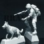 1/35 Resin Figure Model Kit Vietnam War US Scout Team With Tracking Dog Unpaint