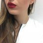 925 Sterling Silver Plated Earrings Sparkly Safety Pin Studs Women Ear Jewelry