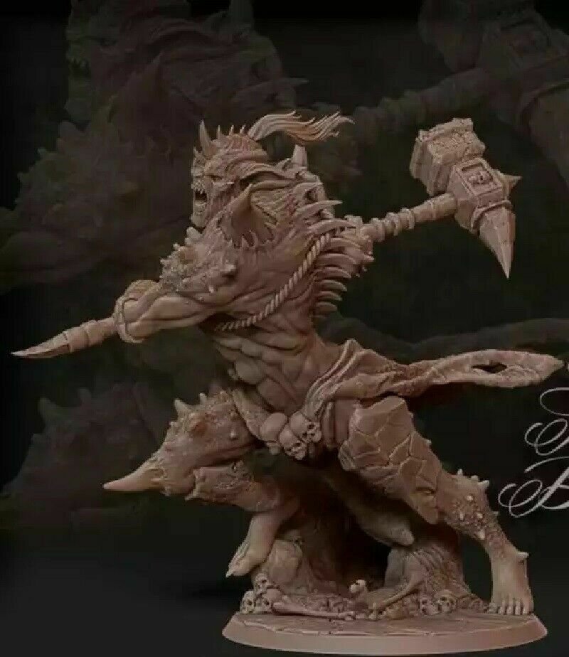 130mm Resin Figure Model Kit Dragondor Monster Warrior Unassambled Unpainted