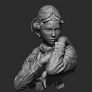 1/10 BUST Resin Figure Model Kit Russian Female Soldier WWII Unpaint Unassambled