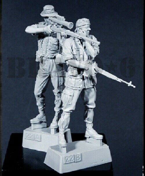 1/35 Resin Figure Model Kit US Sniper Team in Vietnam War 2 Figures Unpainted