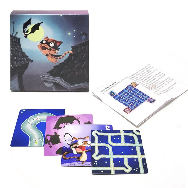 Chabyrinthe Card games Help The Cats Reach A Sweet Home cards for kids gift full English