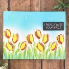 LAYERED TULIPS Transparent Stamps For DIY Scrapbooking Photo Album Decorative Embossing