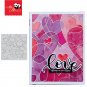 HEART TO HEART BACKGROUND Transparent Stamps For DIY Scrapbooking Photo Album Decorative Embossing