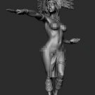 1/24 Resin Figure Model Kit Sexy Beauty Latin Priest Dancer Unpainted Unassemble