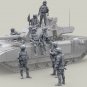 1/35 9pcs Resin Figure Model Kit Modern Russian Tank Crew Army Soldiers No Tank