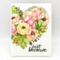 BOTANICAL HEART Metal Cutting Dies And Stamps Stencil Scrapbooking For DIY Album