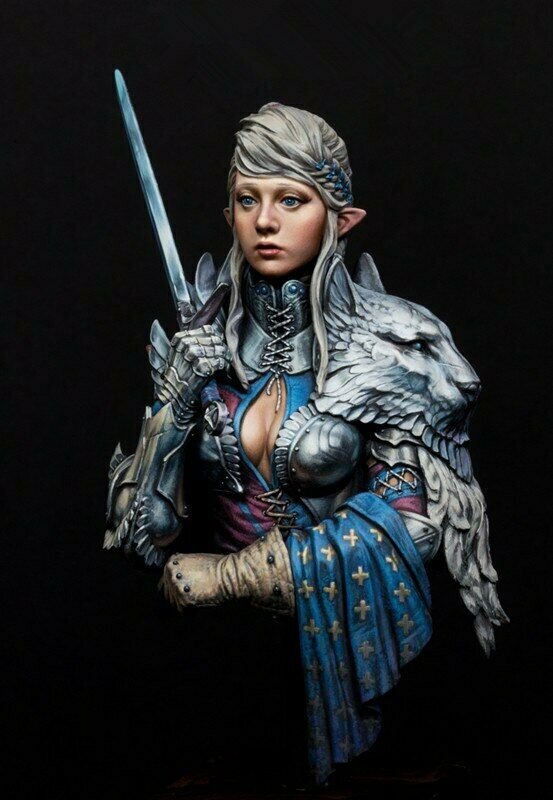 1/10 BUST Resin Figure Model Kit The Roman Beauty Warrior Unpainted Unassembled