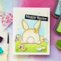 BUNNY BUTT EASTER Metal Cutting Dies Clear Stamps For DIY Scrapbooking Photo