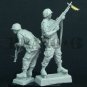 1/35 Resin Figure Model Kit US M60 Machine Gunner 2 Figures Vietnam War Unpaint