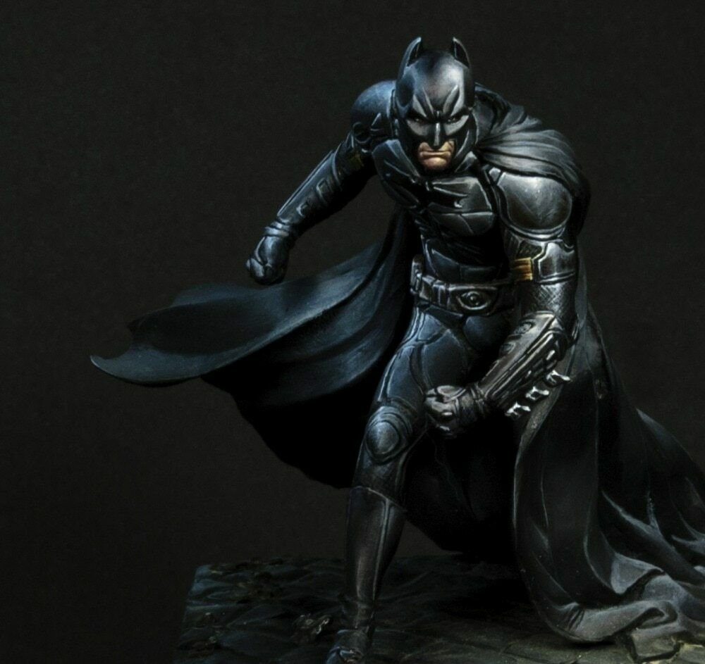 70mm Resin Figure Model Kit Hero Bat Man The Dark Knight Unpainted Unassembled