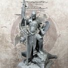 1/24 75mm Resin Figure Model Kits Celestial Knight Stand With Shield Unpainted