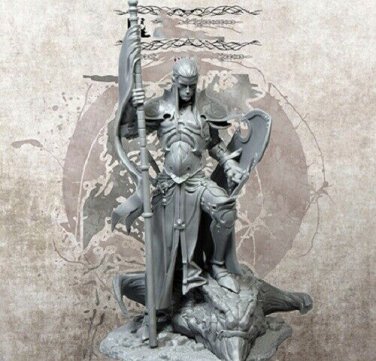 Details about   1/24 Scale Ancient Knight Mage Statue Unpainted Resin Model Kits Unassembled