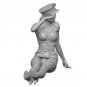 1/16 Resin Figure Model Kit Sexy Girl US Female Pilot Uniform WWII Unpainted