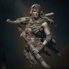 1/12 BUST Resin Figure Model Kit Road Girl Warrior Unpainted Unassambled