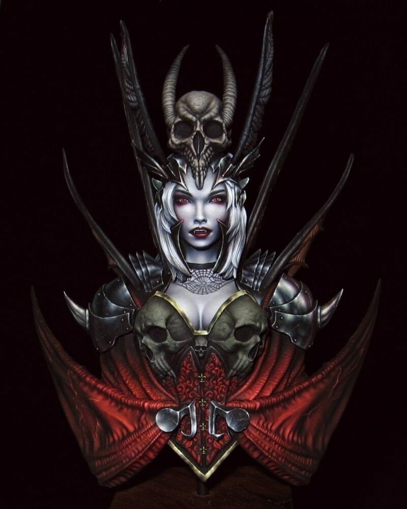 1/10 BUST Resin Figure Model Kit Vampire Princess Science Fiction Unpainted