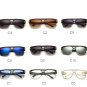 Designer Oversized Square Aviator Sunglasses Metal Bar Frame Men Fashion Glasses
