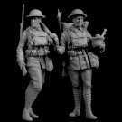 1/35 Resin Figure Model Kit Soldiers WWI 2 Figures Unpainted Unassambled