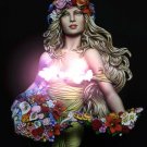 1/10 130mm BUST Resin Figure Model Kit Fairy Beauty Girl Unpainted Unassambled