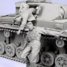 1/35 Resin Figure Model Kit German Soldiers Tank Crew (no tank) WWII Unpainted