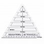 5pcs Quilting Sewing Patchwork Craft Scale Ruler Triangle DIY Tailor Sewing Tool
