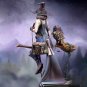 1/24 Resin Figure Model Kit Witch And Owl On Magic Broom Unassembled Unpainted