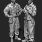 1/35 Resin Figure Model Kit WWII Bristish Officer Soldier Tankers Multi Styles
