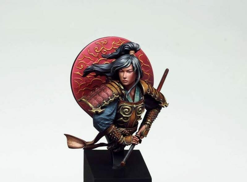 1/10 BUST Resin Figure Model Kit SWORD OF JAPAN Soldier Unassamble Unpainted