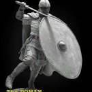 1/24 75mm Resin Figure Model Kit Ancient Roman Warrior Stand With Shield Unpaint