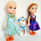 Princess In Childhood Dolls 3 Pcs Snow Queen Young Toddler Elsa and Anna Sisters