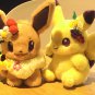 2pcs Pikachu And Eievui's Easter Eevee Pikachu Plush Doll Stuffed Toy New Authentic Japan Anime