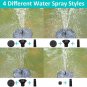 Bird Bath Solar Powered Fountain Floating Water Pool Pond Waterfall Fountain Garden Decoration