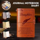 TO DAUGHTER - I'm Always Here For You - Love Mom - Vintage Journal Engraved Notebook Diary