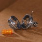 Hollow Cage Pendant Filigree Ball Necklace Locket Pendants 925 Sterling Silver NO CHAIN