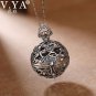 Hollow Cage Pendant Filigree Ball Necklace Locket Pendants 925 Sterling Silver NO CHAIN