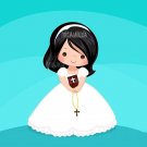 Praying Girl In White Metal Cutting Dies for DIY Scrapbooking photo album Decorative Embossing