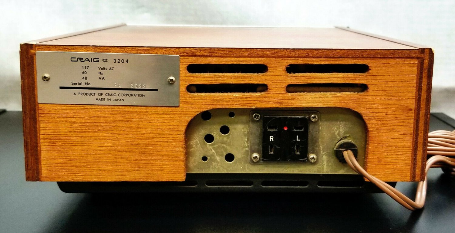 Vintage Craig Pioneer 8 Track Player Model 3204