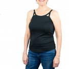 Mastectomy Camisole Cut-Out Style with Built-In Breast Prosthetics - NO Bra Band - Large with C Cup