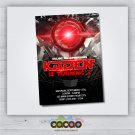 CYBORG Themed Invitation - Cyborg Invite - Cyborg Invitation - Digital File Download