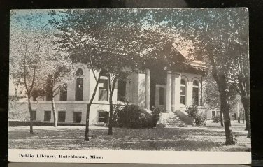 Public Library  Hutchinson MN Divided Back Postcard Not Posted