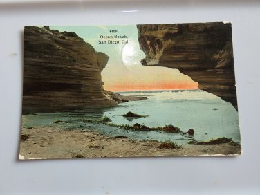 4409 Ocean Beach San Diego CA Divided Back Postcard  Posted 1913