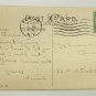 New Year Postcard with Purple Flower Clock Postcard posted 1920