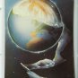 Peeled World Earth from Space 4x6 Chrome Postcard Posted 1984